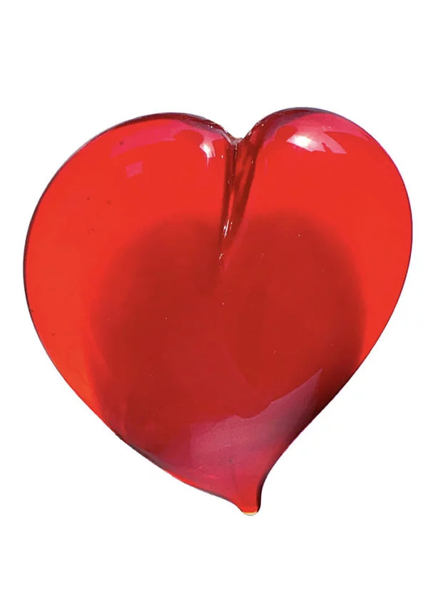Big Red Heart In Murano Glass - Valentine's Day Gift