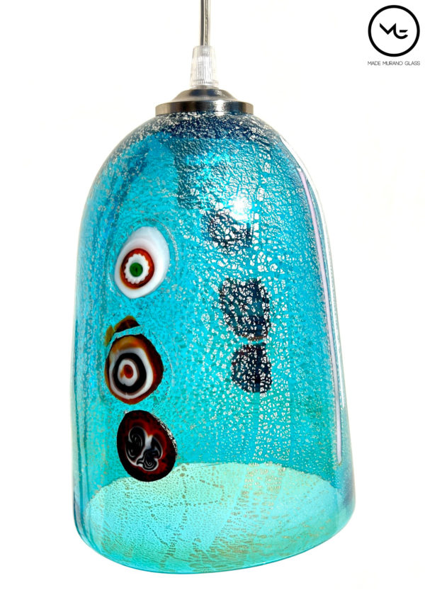 Patra - Amber Murano Glass Lamp With Murrina Millefiori