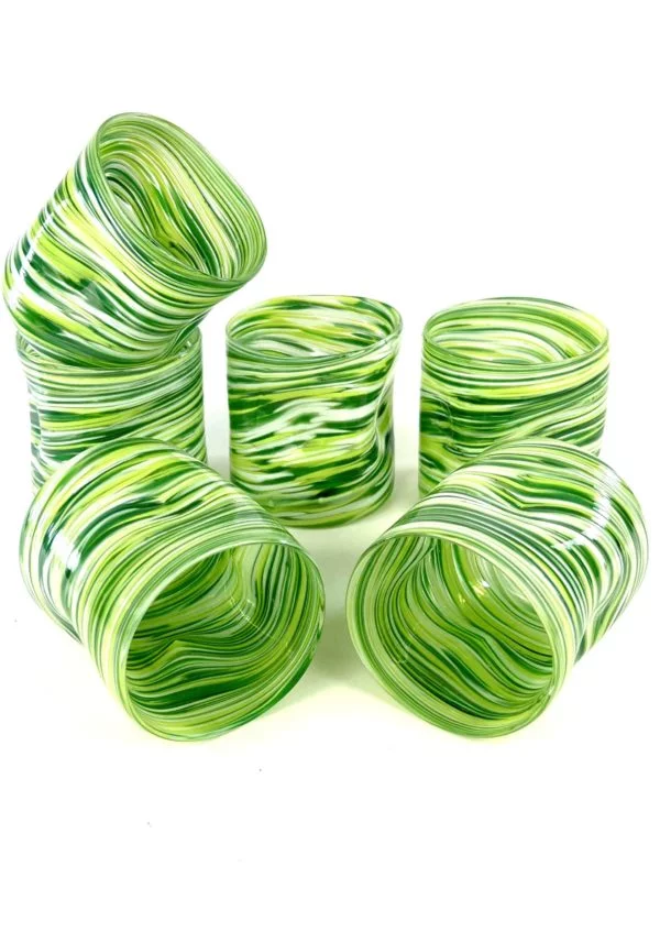 Ulivo - Set Of Six Murano Drinking Glasses