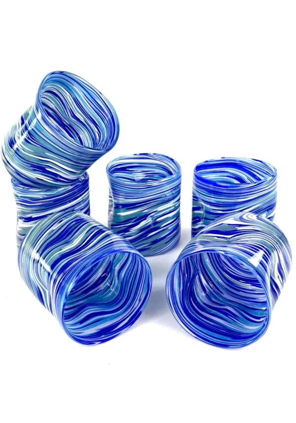 Maremoto - Set Of Six Murano Drinking Glasses