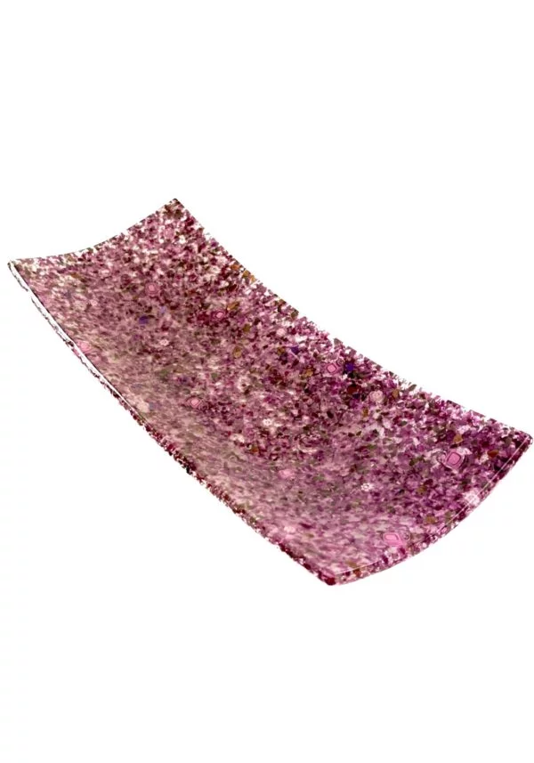 Mixato - Pink Rectangular Murano Glass Plate