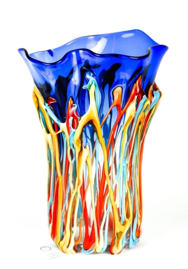 Vases with drippings