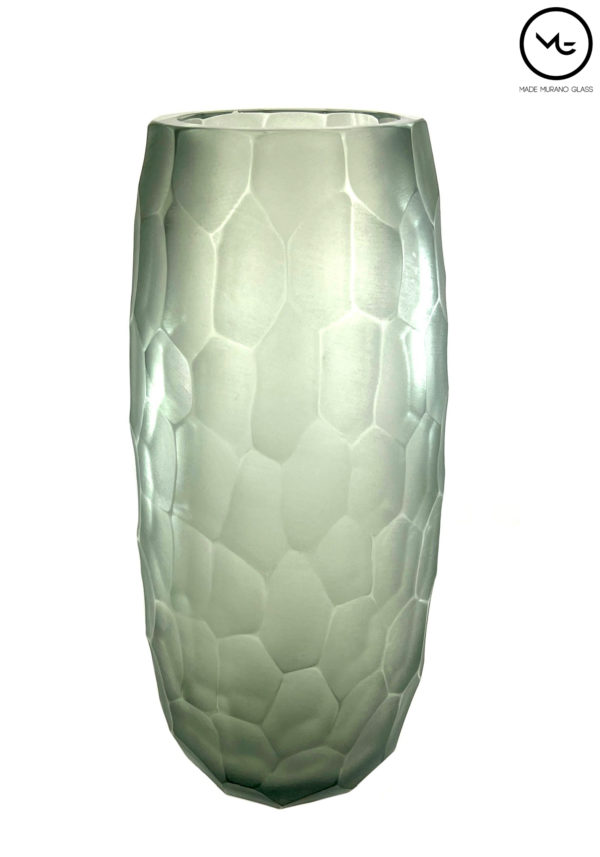 Cilid - Grey Murano Glass Vase