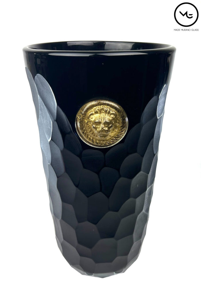 Sanma Black Murano Glass Vase Made Murano Glass