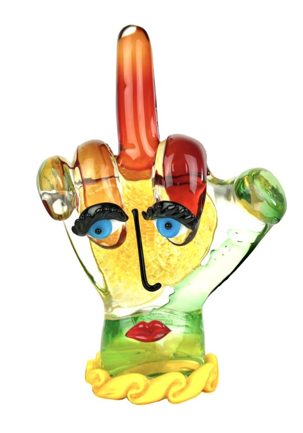 Fvck - Multicolored Murano Glass Sculpture