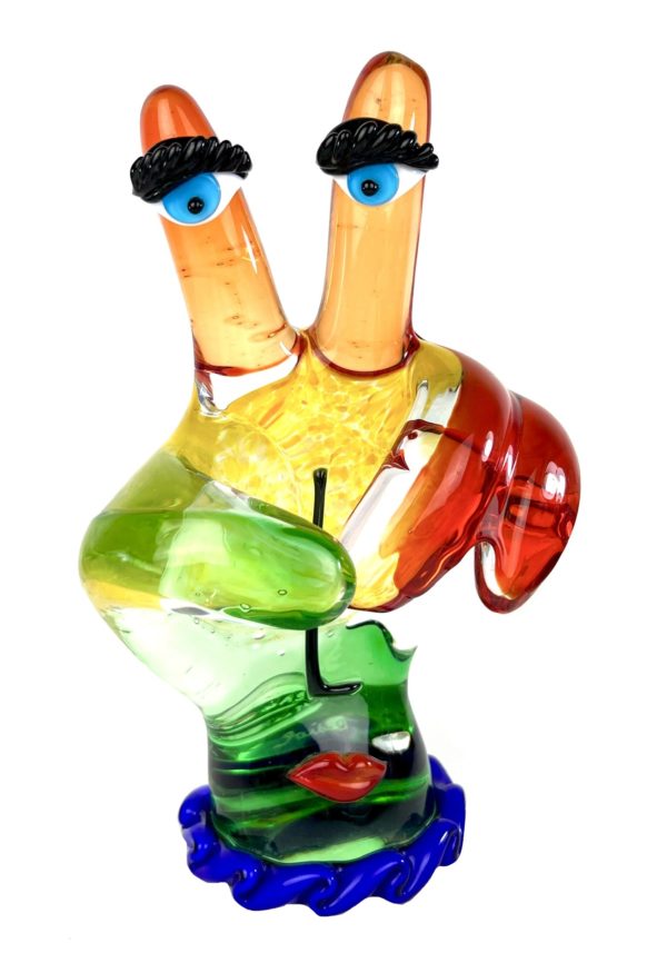 Peace - Multicolored Murano Glass Sculpture