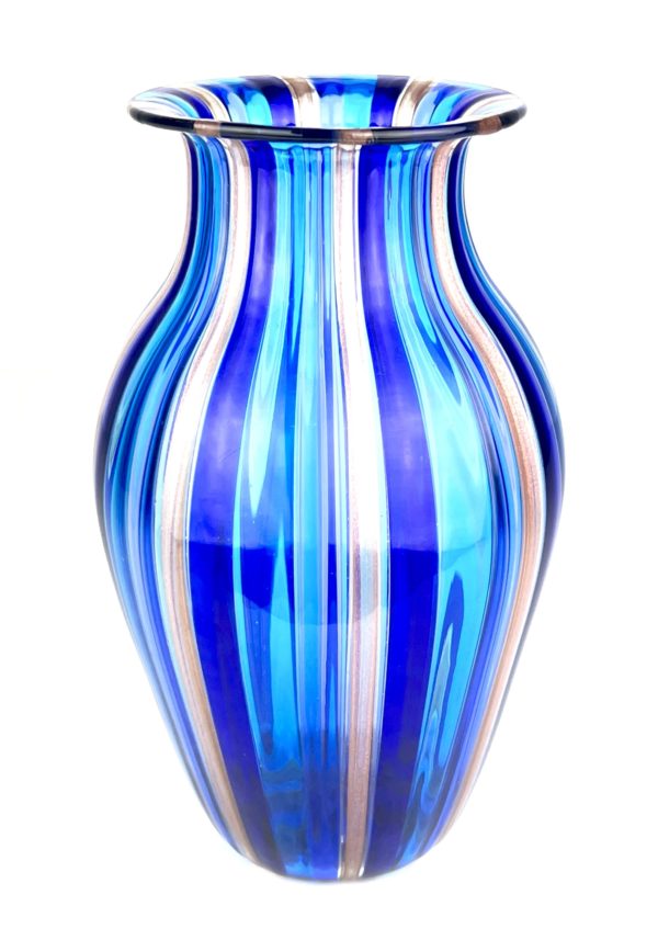 Ghis - Blue Murano Glass Vase "Maratea"