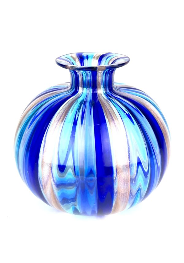 Segoea - Vaso In Vetro Di Murano Blu "Maratea"