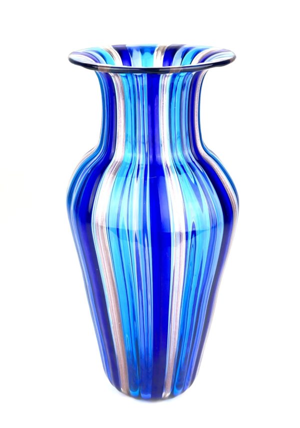 Vintage - Blue Murano Glass Vase "Maratea"