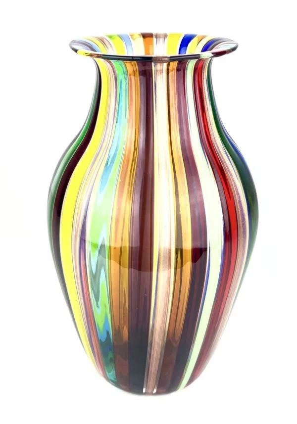 Ghis - Multicolored Murano Glass Vase "Kriger"