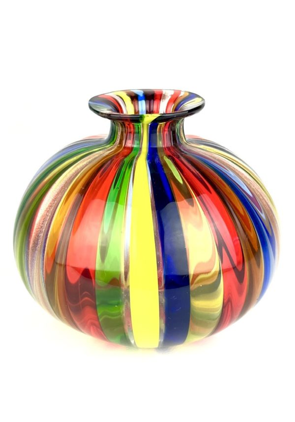 Segoea - Multicolored Murano Glass Vase "Kriger"