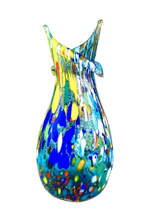 Tajo - Light Blue Murano Glass Vase "Fantasy"