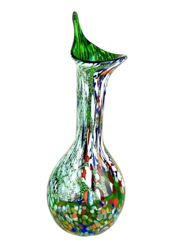 Calla - Green Murano Glass Vase "Fantasy"