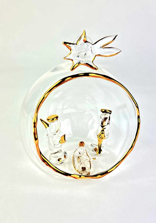 Betlemme - Murano Glass Xmas Ball "Creche"