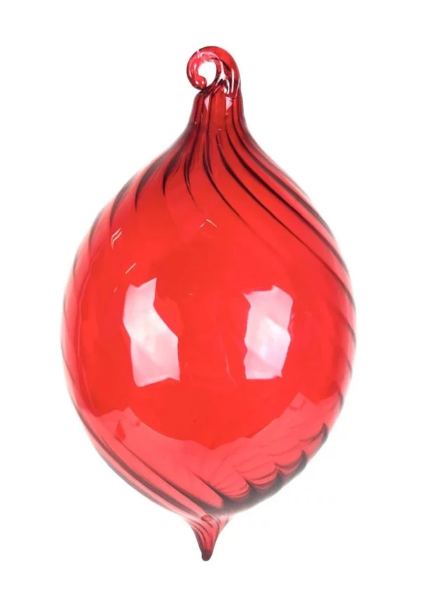 James - Red Murano Glass Xmas Ball "Orietta"