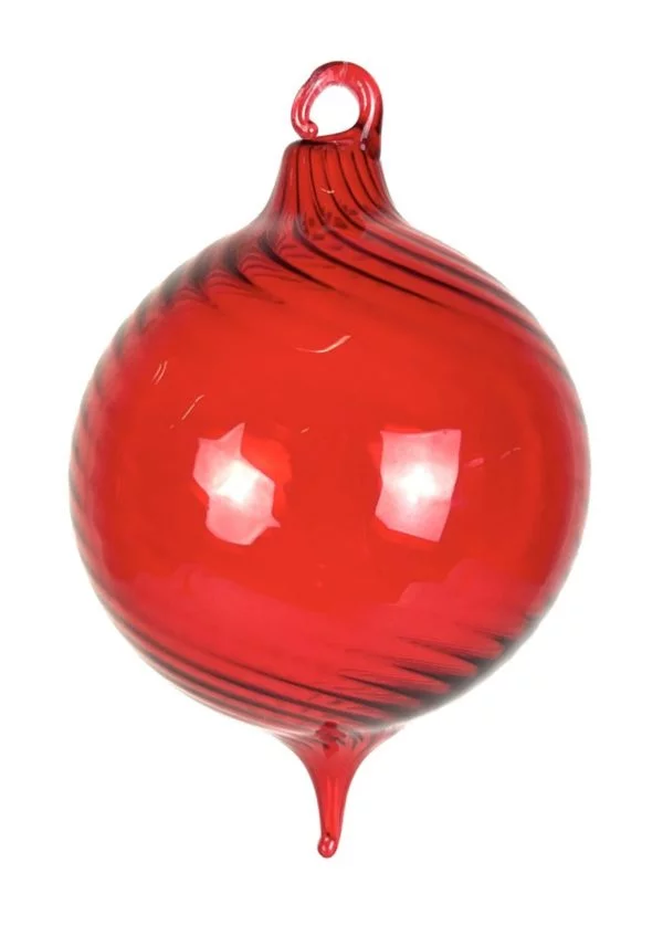 Kevin - Red Murano Glass Xmas Ball "Orietta"