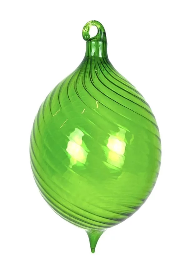 James - Green Murano Glass Xmas Ball "Orietta"
