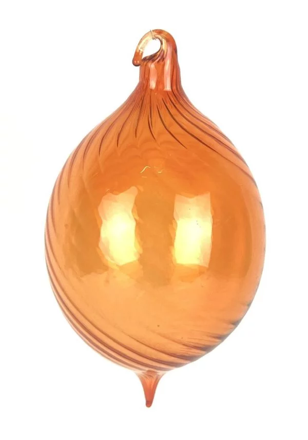 James - Orange Murano Glass Xmas Ball "Orietta"