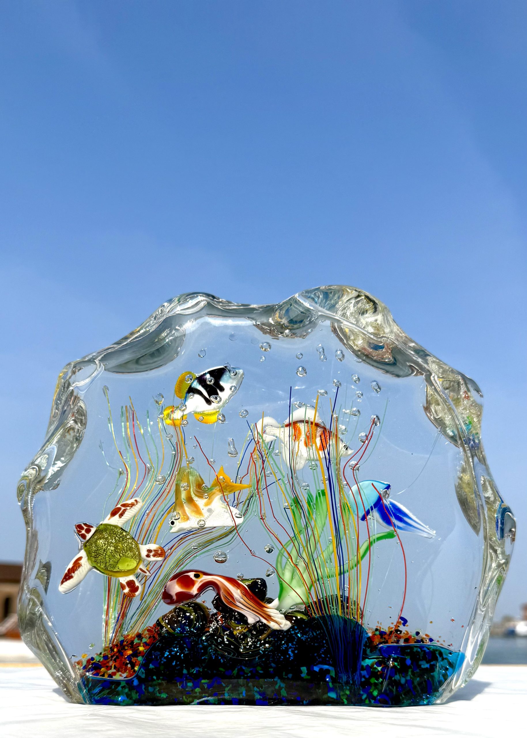 Laptev - Murano Glass Aquarium With 8 Element