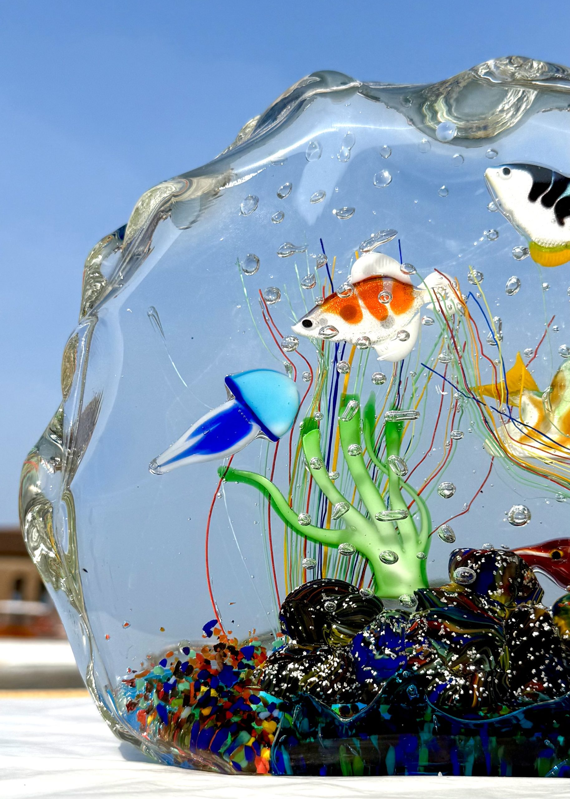 Laptev - Murano Glass Aquarium With 8 Element