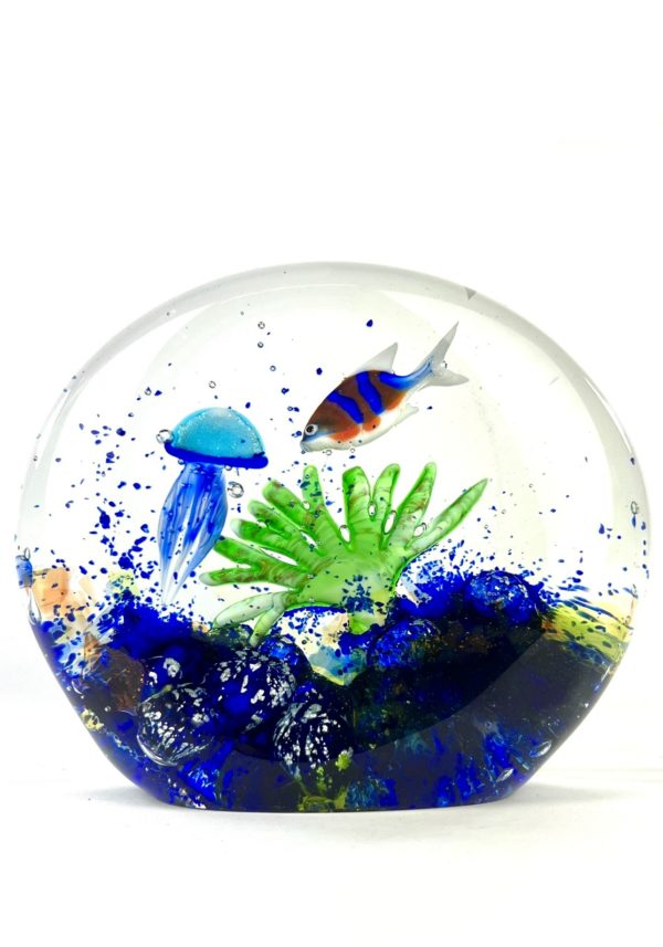 Bohai - Murano Glass Aquarium With 4 Elements - Unique Piece 1/1