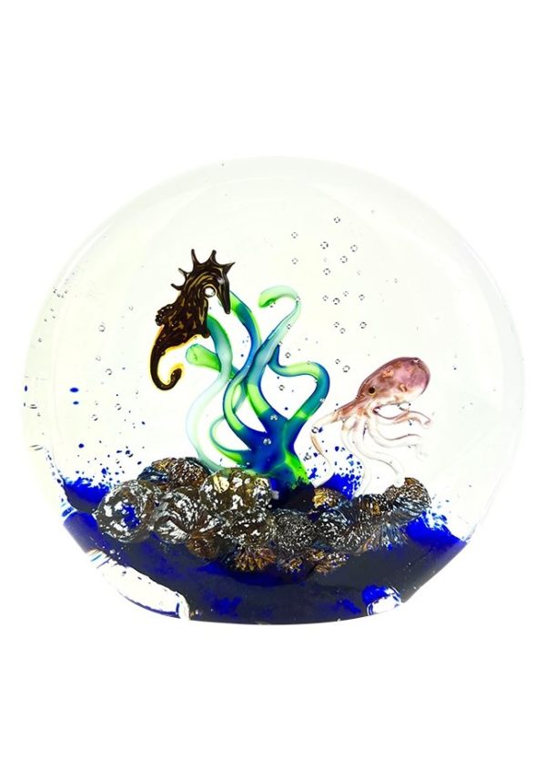Tasman - Murano Glass Aquarium With 4 Elements - Unique Piece 1/1
