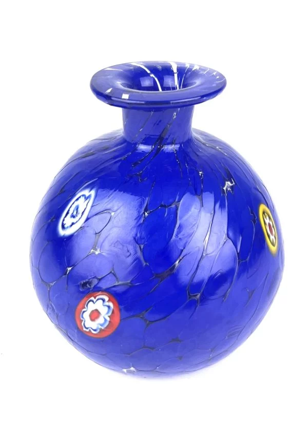 Ciompo - Blue Murano Glass Vase With Mace
