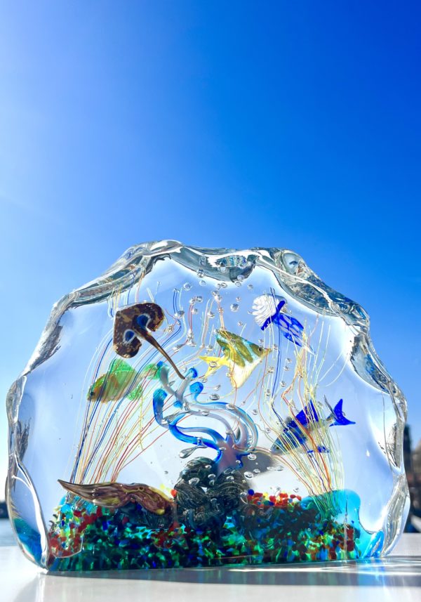 Arafura - Murano Glass Aquarium With 8 Elements - Unique Piece 1/1