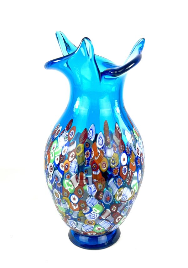 Puglia - Light Blue Murano Glass Vase "Fassa"