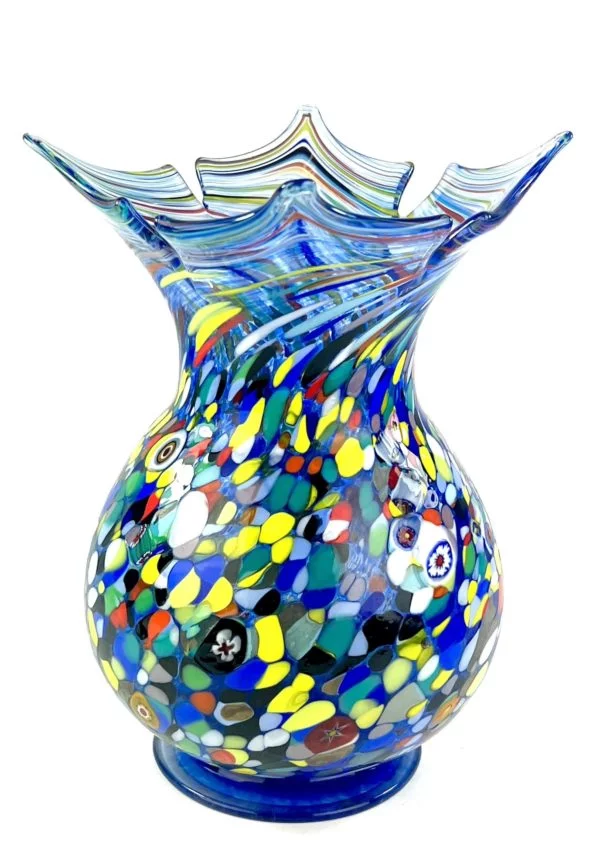 Tokyo - Light Blue Murano Glass Vase "Irax"