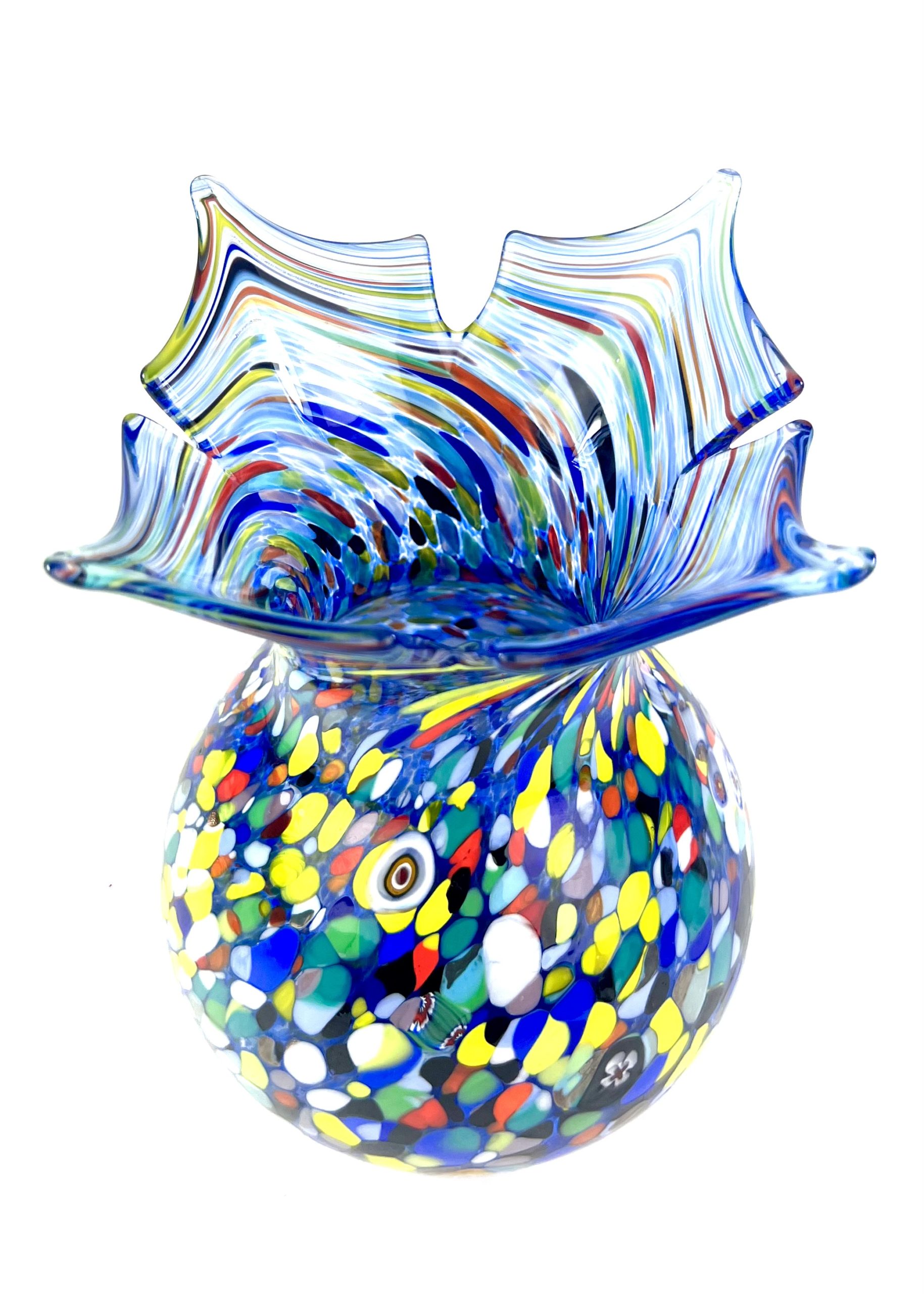 Tokyo - Light Blue Murano Glass Vase 