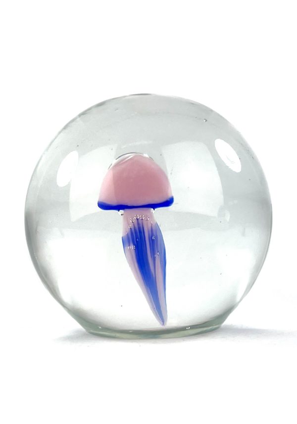 Ball - Murano Glass Aquarium With Rubin Jellyfish