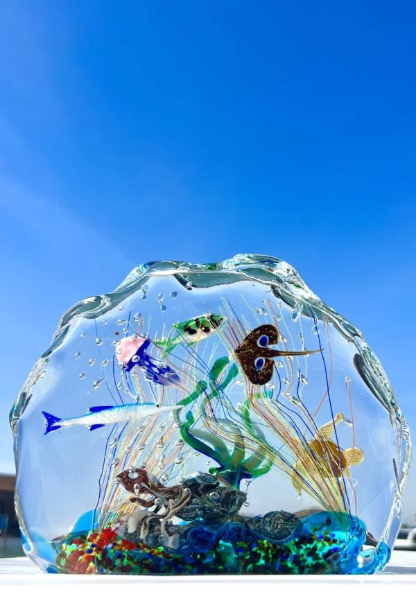 Sancho - Murano Glass Aquarium With 8 Elements - Unique Piece 1/1