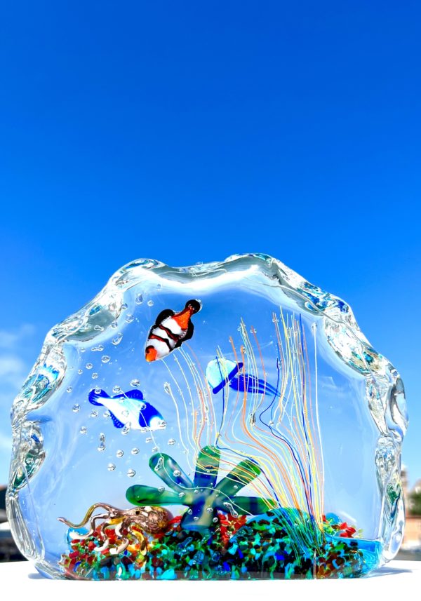 Enisej - Murano Glass Aquarium With 5 Elements - Unique Piece 1/1