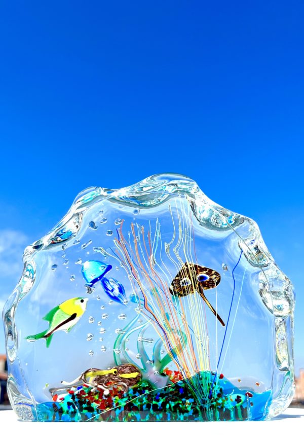 Angara - Murano Glass Aquarium With 5 Elements - Unique Piece 1/1