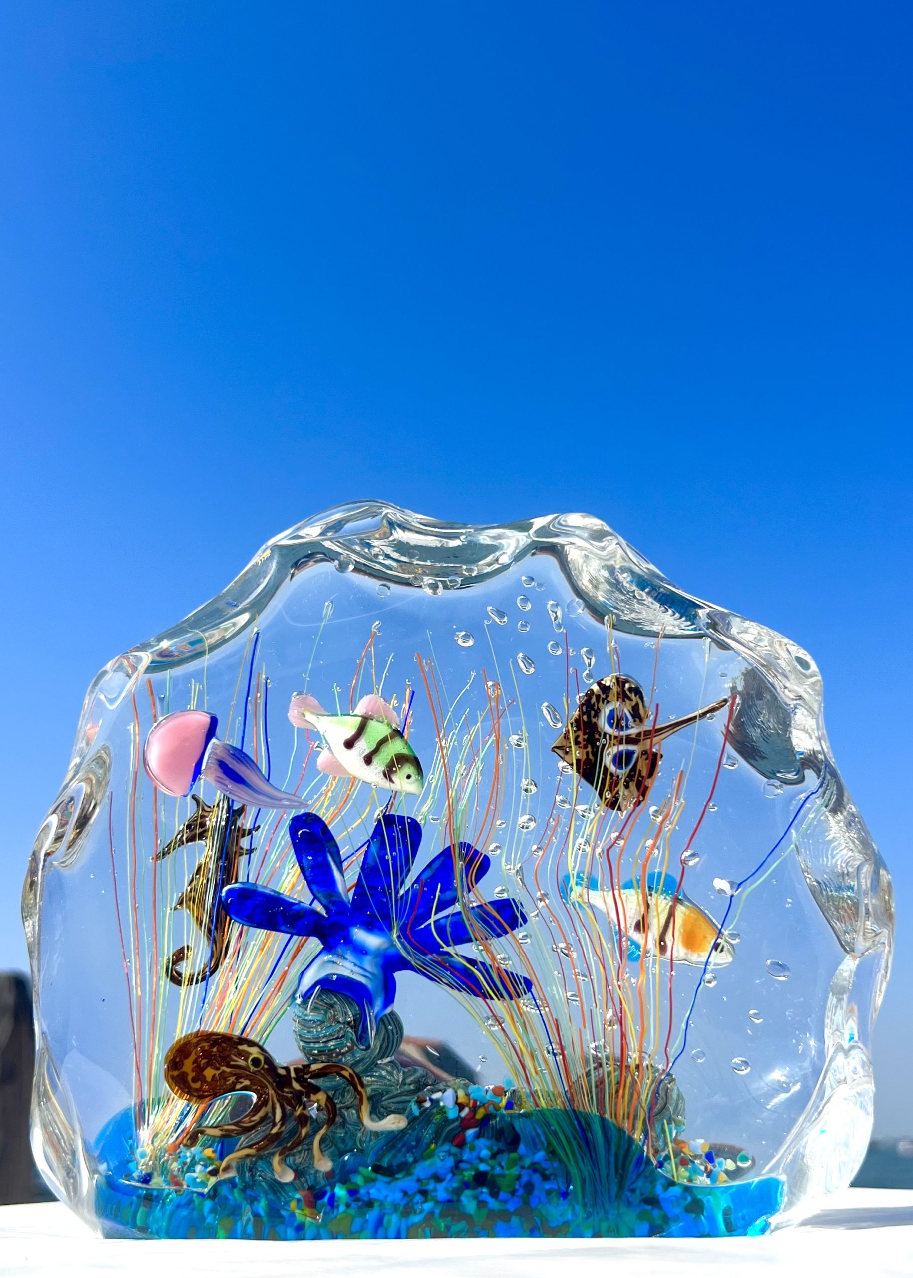 Nilo - Murano Glass Aquarium With 8 Elements