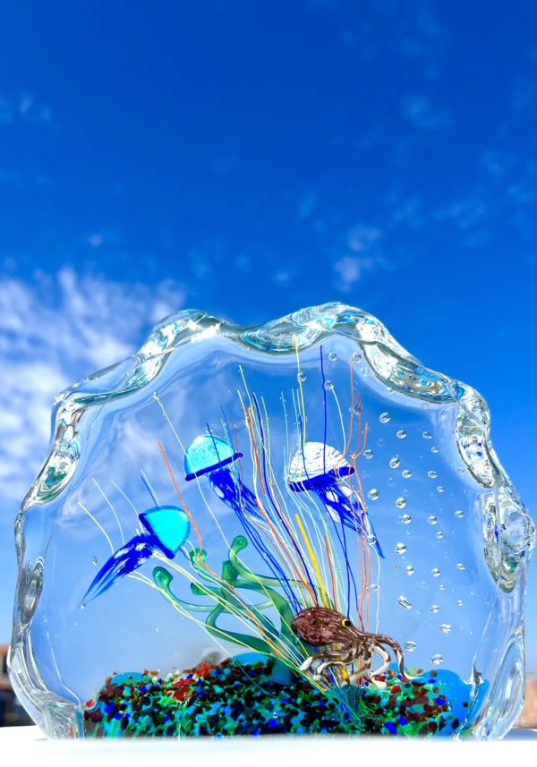 Argun - Murano Glass Aquarium With 5 Elements - Unique Piece 1/1