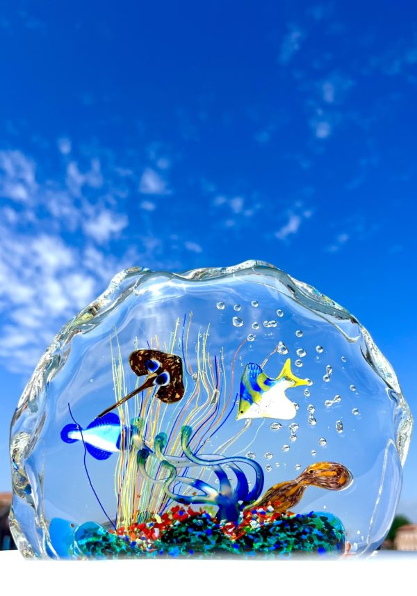 Mackenzie - Murano Glass Aquarium With 5 Elements - Unique Piece 1/1