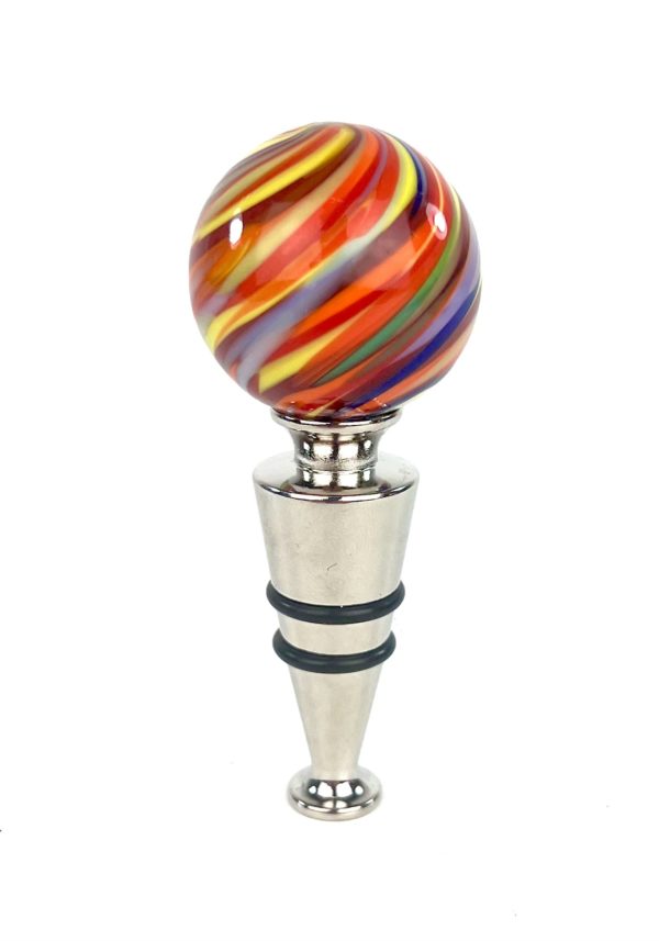 Valpolicella - Multicolored Murano Glass Bottle Cap "Verre"