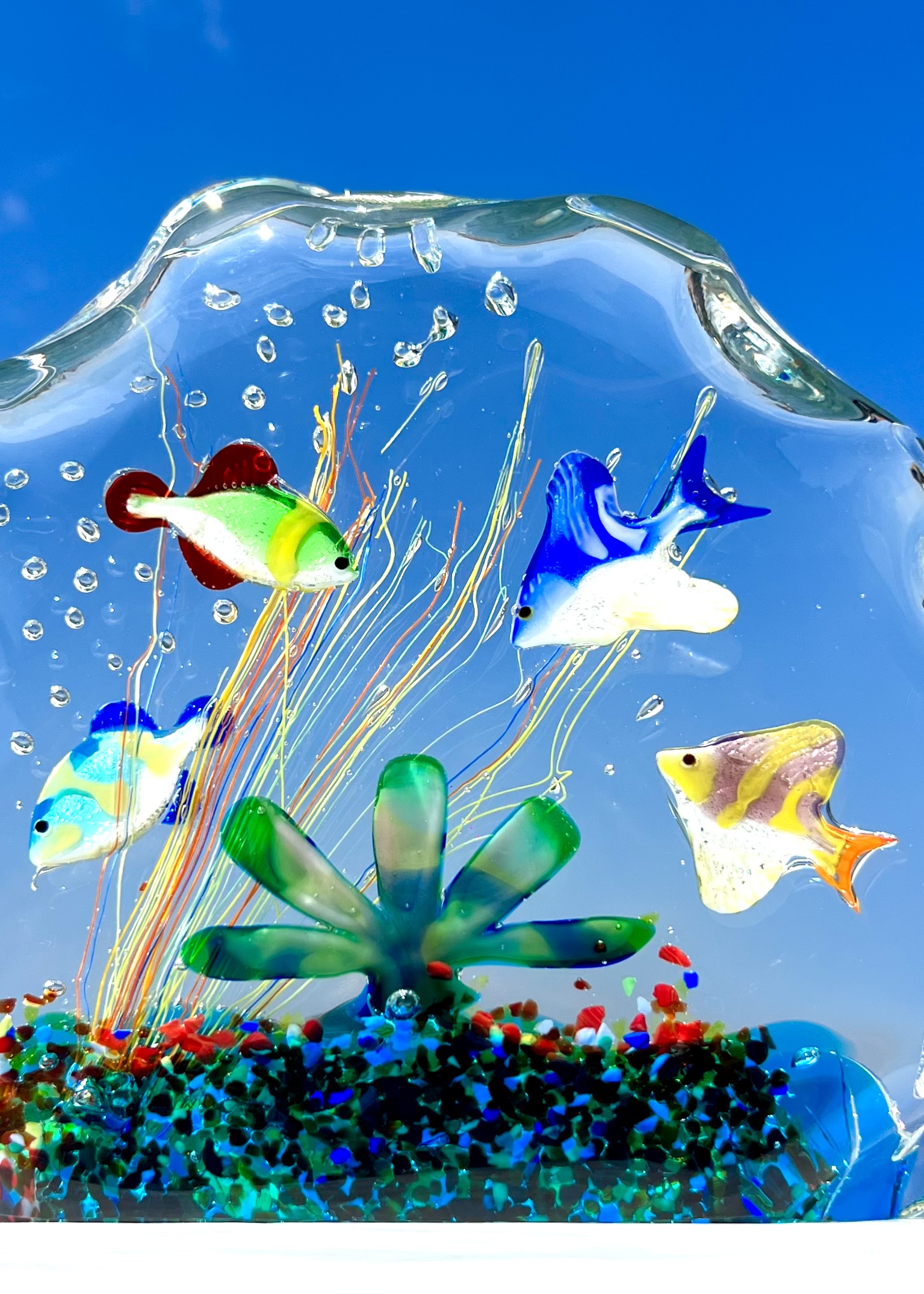 Darling Murano Glass Aquarium With 5 Elements