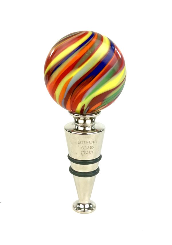 Manduria - Multicolored Murano Glass Bottle Cap "Verre"