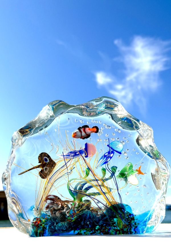 Mergui - Murano Glass Aquarium With 8 Elements - Unique Piece 1/1