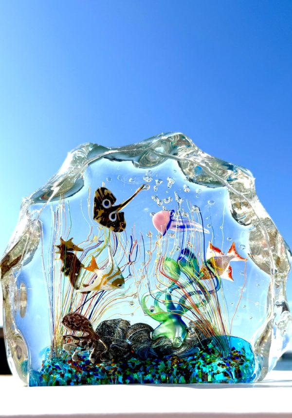 Gange - Murano Glass Aquarium With 8 Elements - Unique Piece 1/1