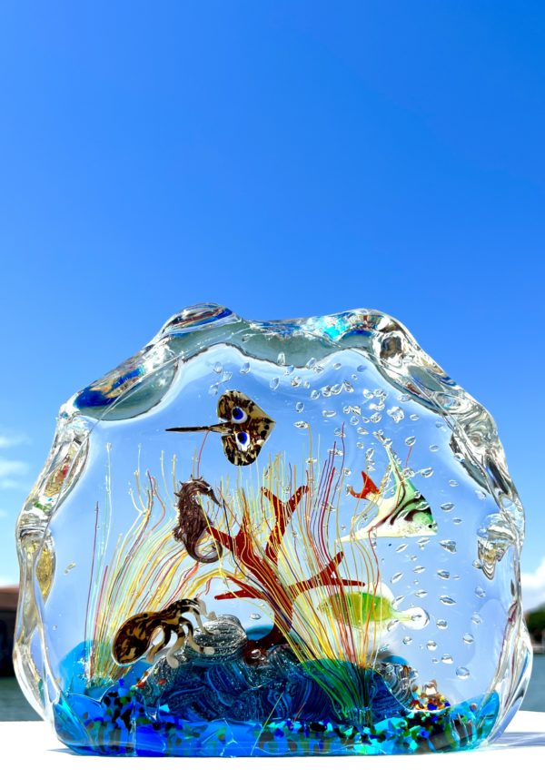 Arvandrud - Murano Glass Aquarium With 7 Elements - Unique Piece 1/1