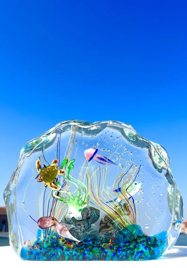 Naryn - Murano Glass Aquarium With 8 Elements - Unique Piece 1/1