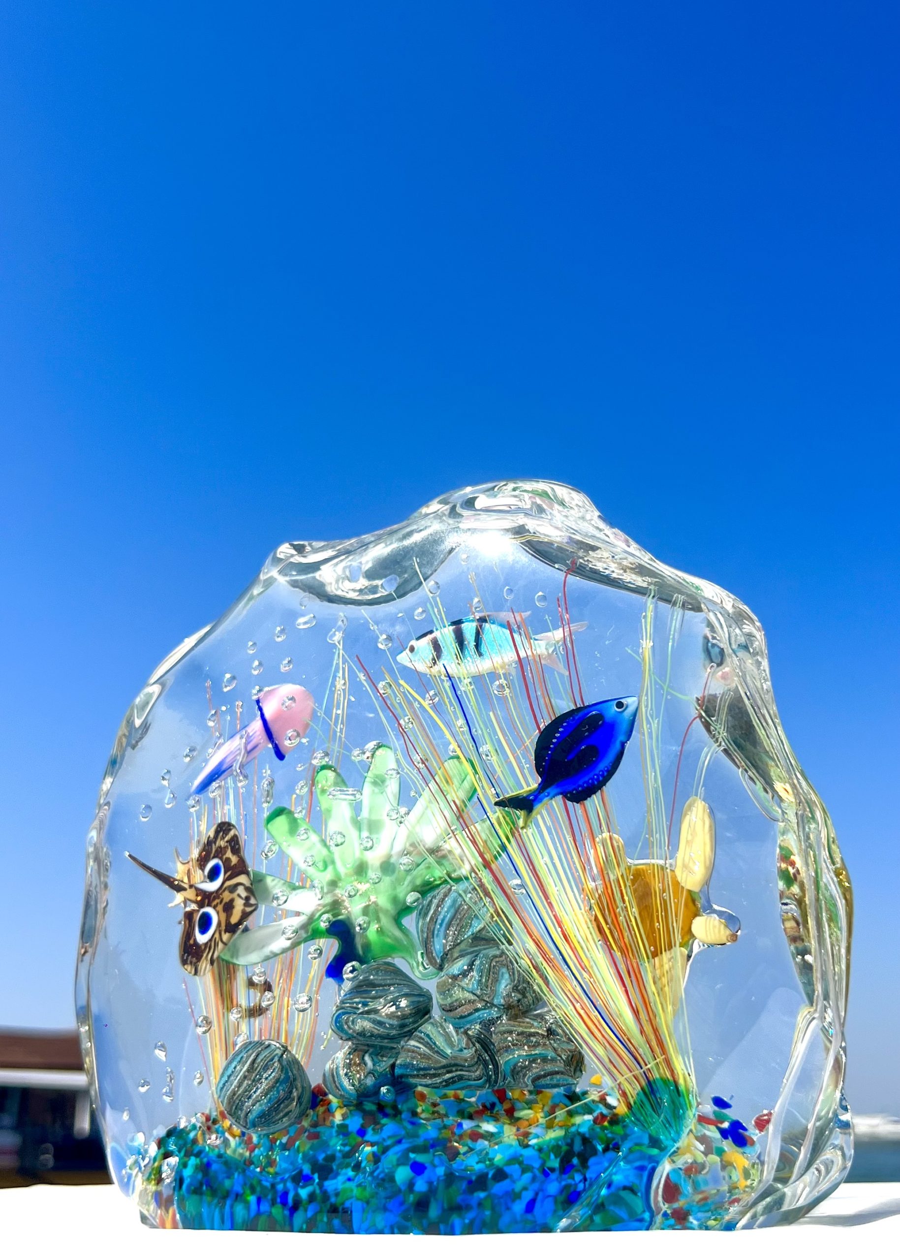 Tocantins - Murano Glass Aquarium With 8 Elements