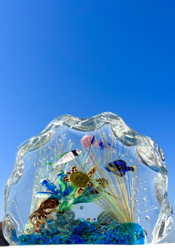 Viljuj - Murano Glass Aquarium With 8 Elements - Unique Piece 1/1