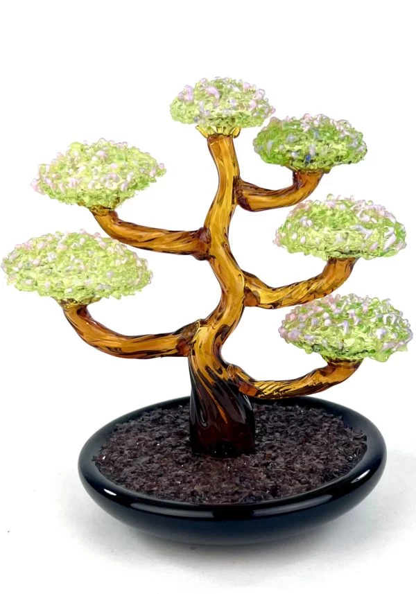 Tientsin - Murano Glass Bonsai With Rubin Decoration