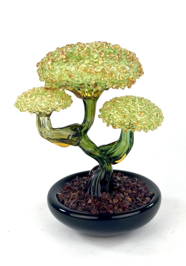 Canton - Murano Glass Bonsai With Amber Decoration