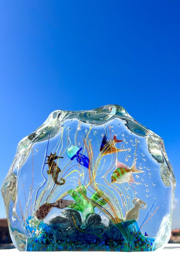 Kolyma - Murano Glass Aquarium With 8 Elements - Unique Piece 1/1